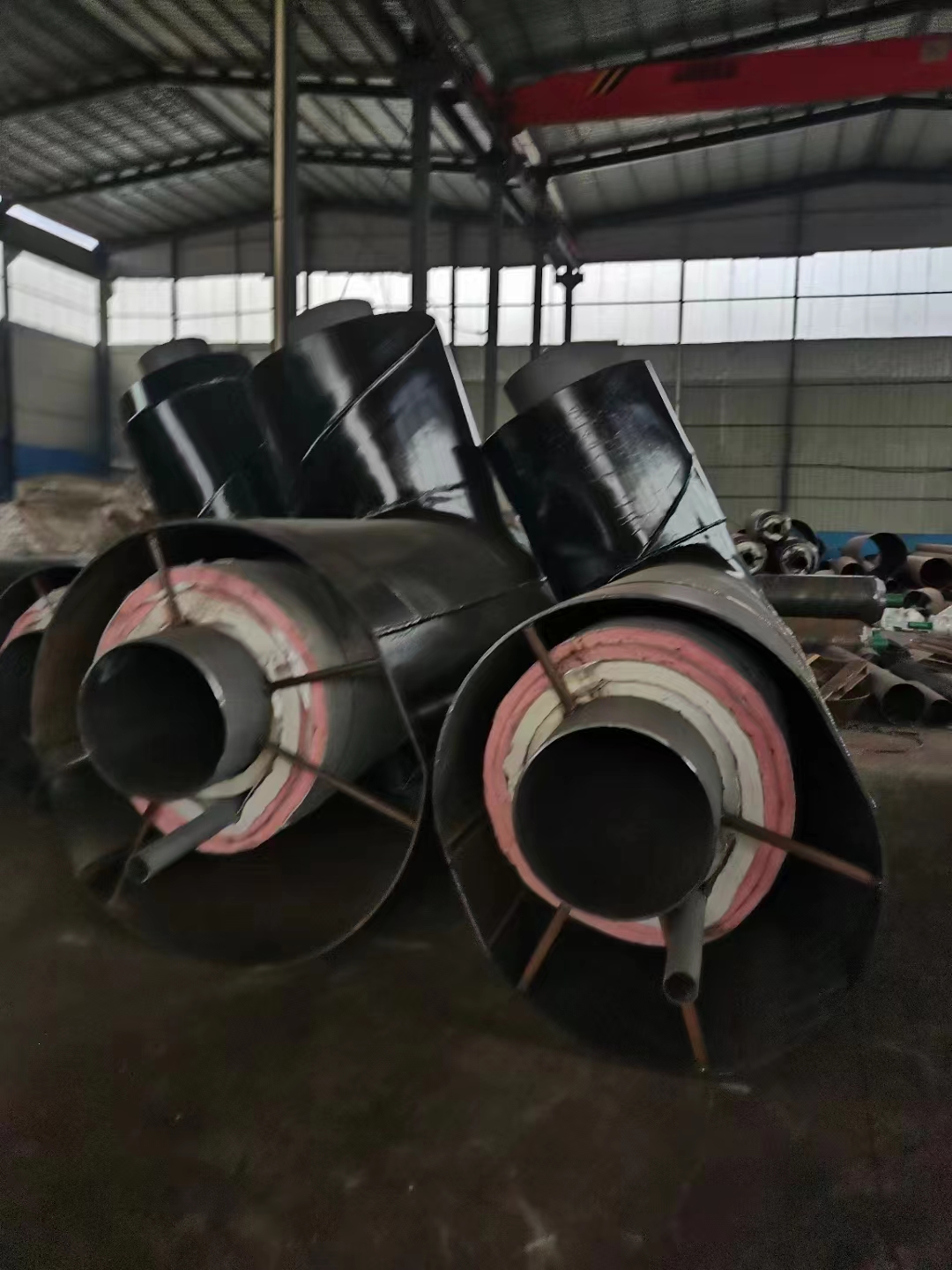 钢套钢保温出地弯头